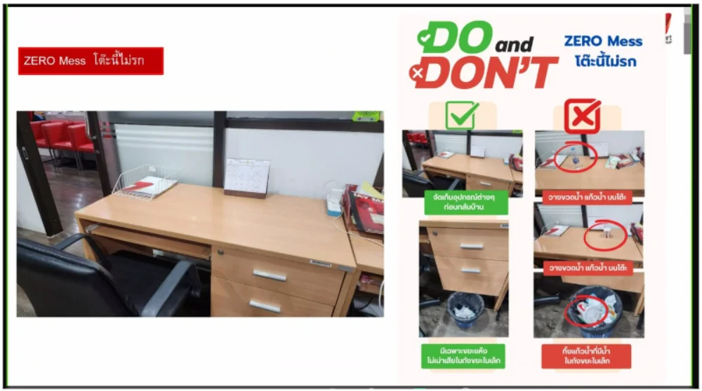 5S Workplace Training: Zero Clutter Desk Campaign